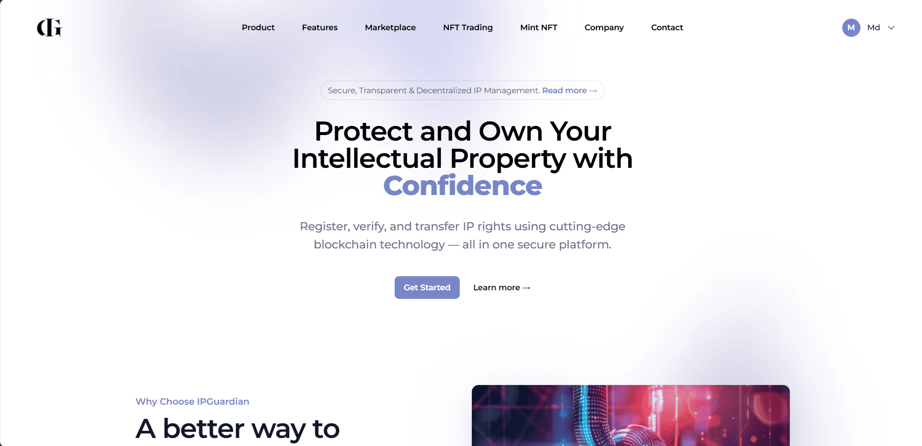 IPGurdian - Secured IP Management System