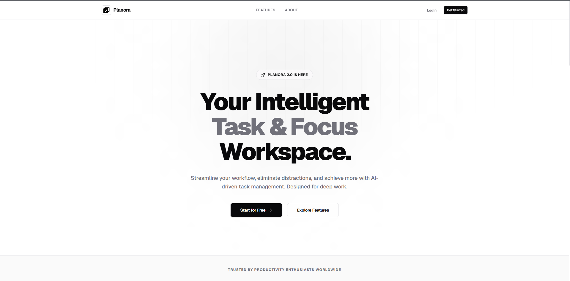 Planora — Your Intelligent Task & Focus Workspace
