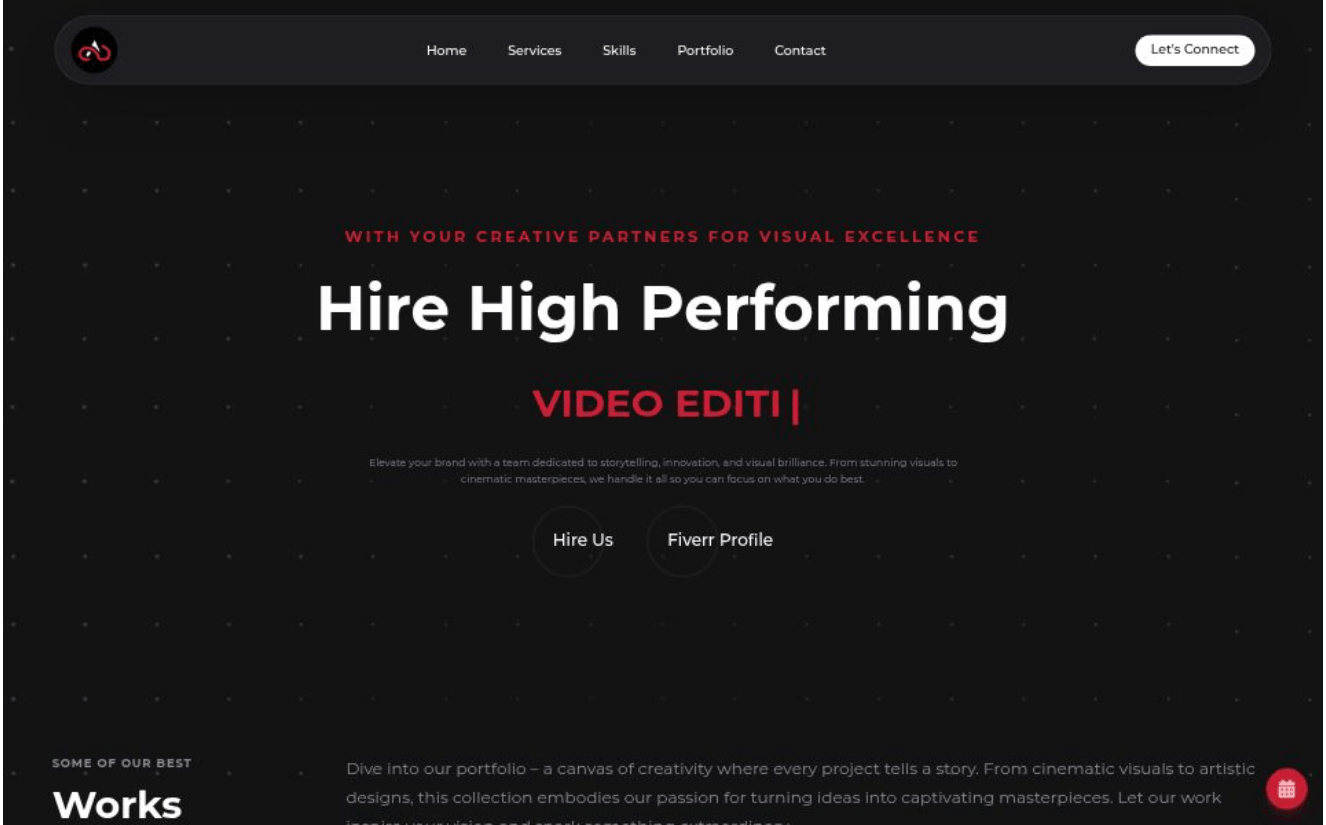 ShutterArc Studios Landing Page