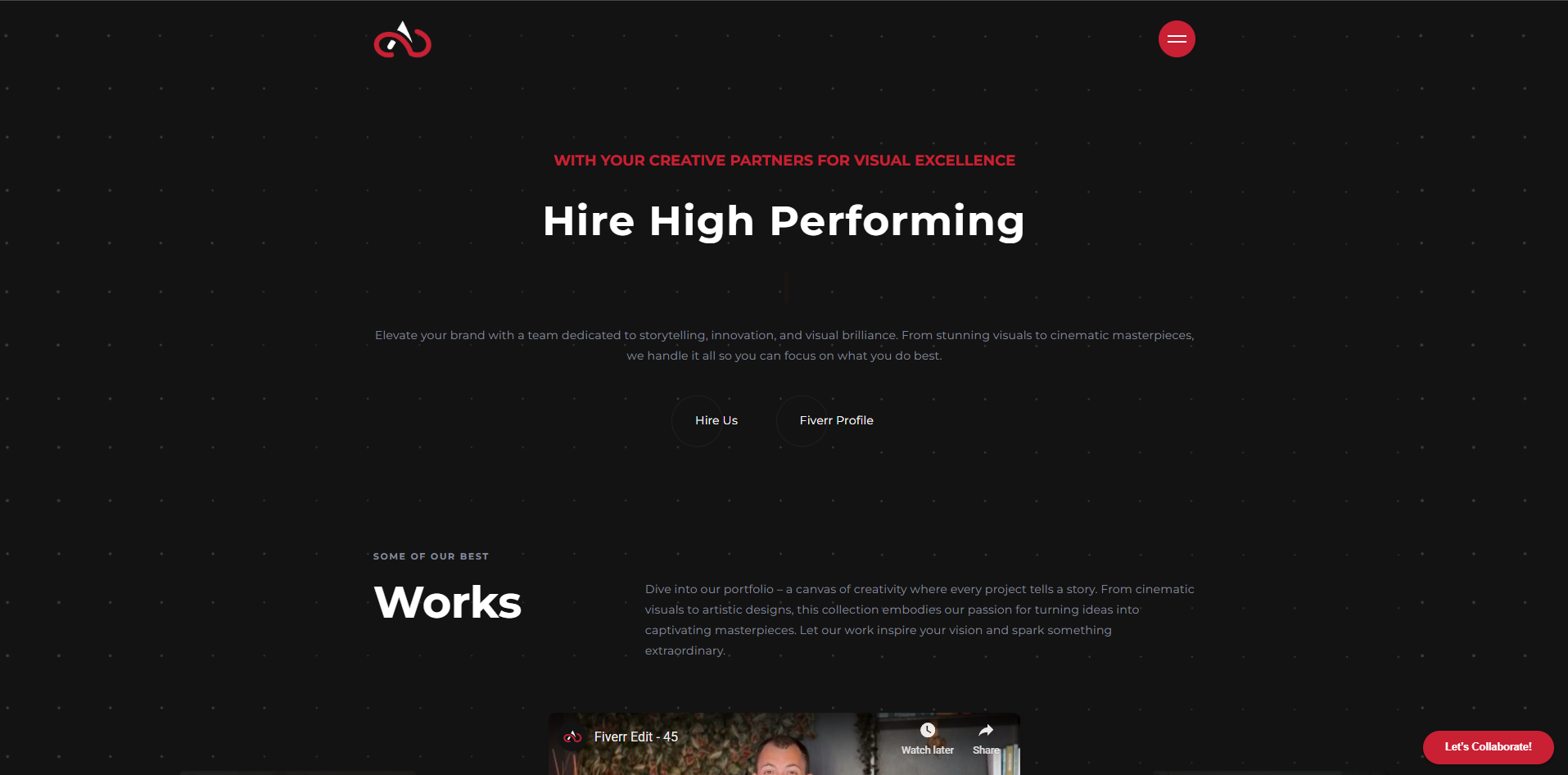 ShutterArc Studios Landing Page